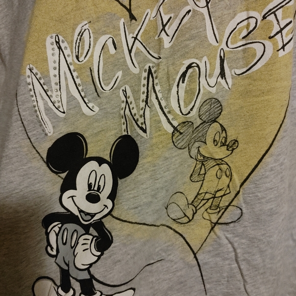 Disney Mickey Mouse Short Sleeve Pajama Top - Picture 2 of 12